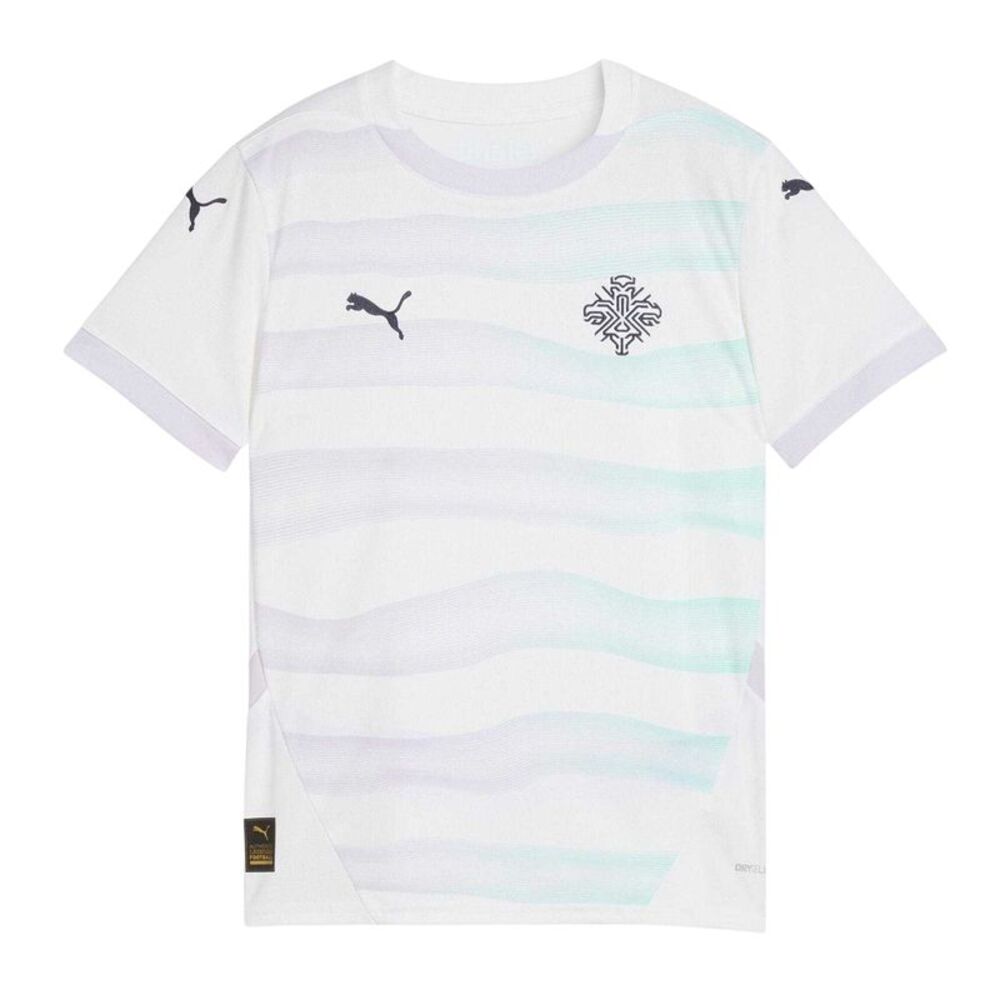 Iceland Childrens/Kids 2025 Puma Football Shirt / White/Navy
